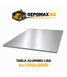 Tabla aluminiu lisa 6mm, 1500x3000mm (1050A)